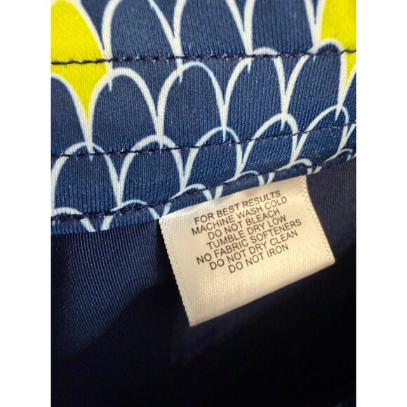 PETER MILLAR Wicking Golf Skort Performance UPF 50+ Blue/Yellow Sz M - Picture 9 of 10